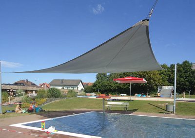 Sonnensegel Freibad Schenklensfeld