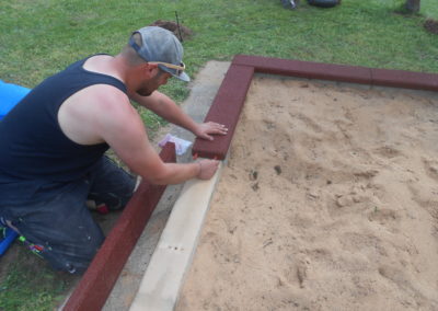 Spielplatz Gemeinde haßloch Randabdeckung